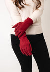 Serafina Collection Wool Blend Gloves, Burgundy