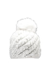 Serafina Collection Faux Fur Bobble Hat, Cream