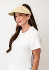 Serafina Woven Sun Visor, Beige