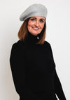 Serafina Collection Cable Knit Beret Hat, Grey