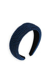 The Serafina Collection Pearl Headband, Navy