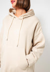Serafina Collection Long Hoodie Dress, Beige