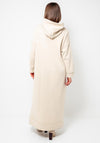 Serafina Collection Long Hoodie Dress, Beige