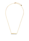 Jewellery Bar Collection Horizontal Bar Pendant Necklace, Gold