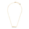 Jewellery Bar Collection Horizontal Bar Pendant Necklace, Gold