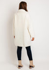 Natalia Collection One Size Teddy Coat, White