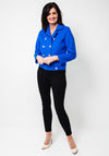Serafina Collection Double Breasted Short Jacket, Royal Blue