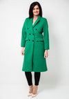Serafina Collection Double Breasted Classic Coat, Green