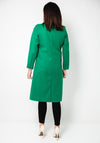 Serafina Collection Double Breasted Classic Coat, Green