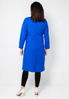 Serafina Collection Double Breasted Classic Coat, Royal Blue