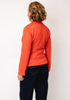 Serafina Collection Faux Suede Biker Jacket, Orange
