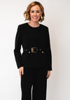 Serafina Collection Belted Jacket, Black
