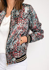 Serafina Collection Printed Bomber Jacket, Blue