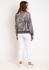 Serafina Collection Printed Bomber Jacket, Blue