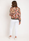 Serafina Collection Paisley Print Bomber Jacket, Black Multi