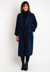 Serafina Collection One Size Drawstring Trench Coat, Navy