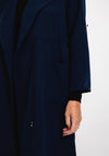 Serafina Collection One Size Drawstring Trench Coat, Navy
