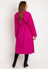 Serafina Collection One Size Long Sherpa Jacket, Cerise
