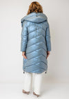 Serafina Collection Hooded Puffer Coat, Iridescent Blue