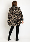 Serafina Collection One Size Wool Blend Leopard Print Jacket, Beige