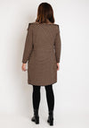 Serafina Collection Waterfall Geo Print Knit Jacket, Camel