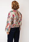Serafina Collection Jacquard Bomber Jacket, Multi