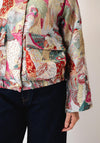 Serafina Collection Jacquard Bomber Jacket, Multi