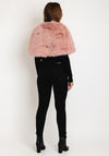 Serafina Collection One Size Faux Fur Shawl, Pink
