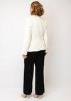 Serafina Collection Sequin Boucle Blazer, White