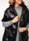 Serafina Collection Hooded Padded Gilet, Black
