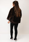 Serafina Collection One Size Faux Fur Jacket, Brown