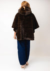 Serafina Collection One Size Hooded Faux Fur Coat, Brown