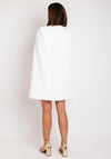 Serafina Collection Cape Sleeve Long Blazer, White