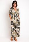 Serafina Collection One Size Wide Leg Print Jumpsuit, Green Multi