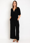 Serafina Collection One Size Wide Leg Jumpsuit, Black