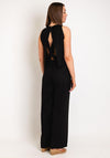Serafina Collection Open Back Wide Leg Jumpsuit, Black