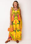 Serafina Collection Tropical Tie Shoulder Jumpsuit, Yellow
