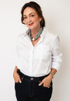 Serafina Collection Polka Dot Neck Scarf, White Multi