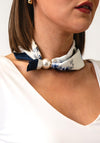Serafina Collection Floral Print Scarf, Blue Multi
