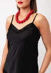 Serafina Collection Acrylic Bead Necklace, Red