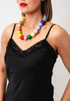 Serafina Collection Acrylic Bead Necklace, Multi