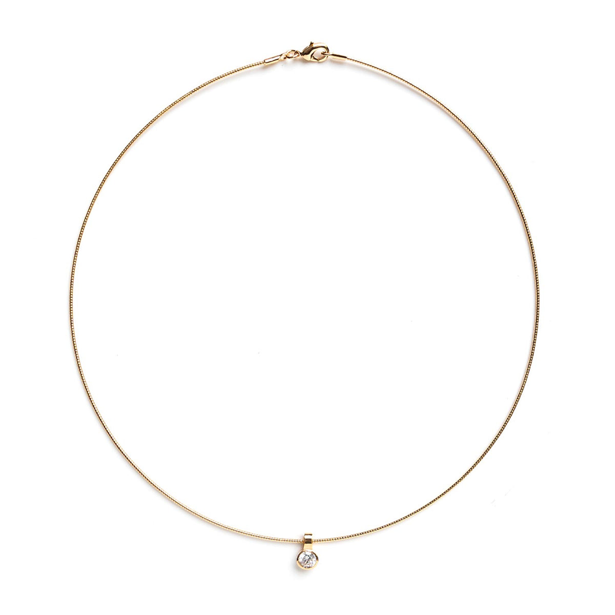 Burren Jewellery Violet Choker Necklace, Gold