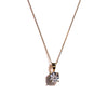 9 Carat Gold Solitaire Pendant Necklace, Gold