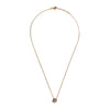 9 Carat Halo Pendant Necklace, Gold