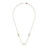 9 Carat Gold Oval Trio Link Necklace, Gold