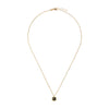 9 Carat Gold Collection Onyx Petal Pendant Necklace, Gold