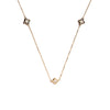 9 Carat Gold Opal Floral Trio Necklace, Gold
