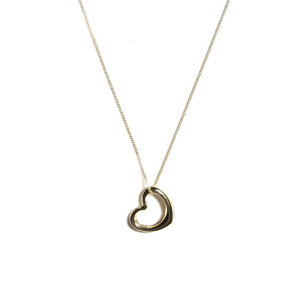 Carat Gold Heart Pendant Necklace, Gold McElhinneys - Main Image