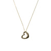 9 Carat Gold Heart Pendant Necklace, Gold