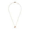 9 Carat Gold 2 Tone Half Moon and Star Charm Necklace, Gold and Silver